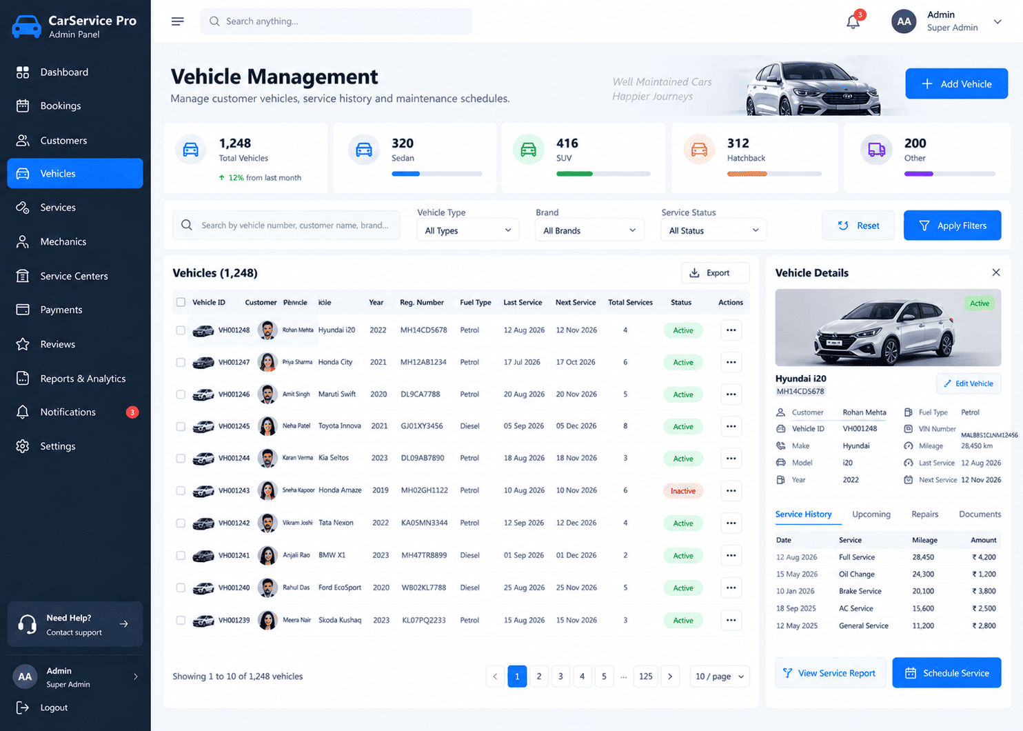 Mechanic Job Card & Inspection Tracker